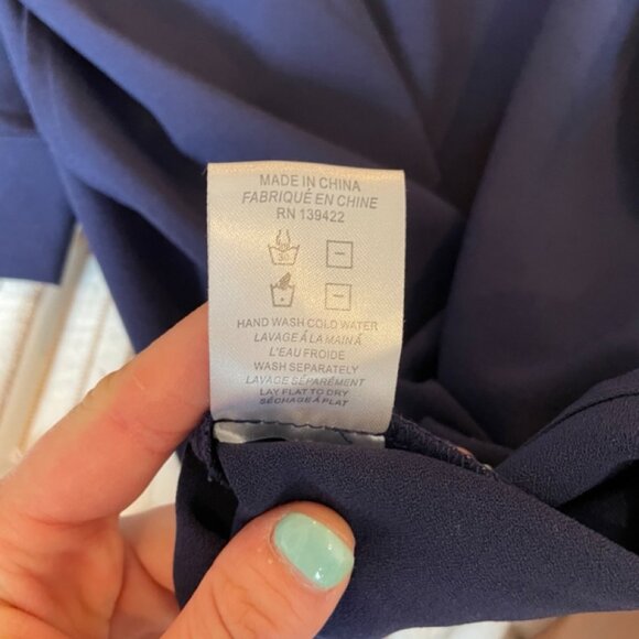 Tobi 3/4 Sleeve Shift Dress - Navy Small - Picture 6 of 6